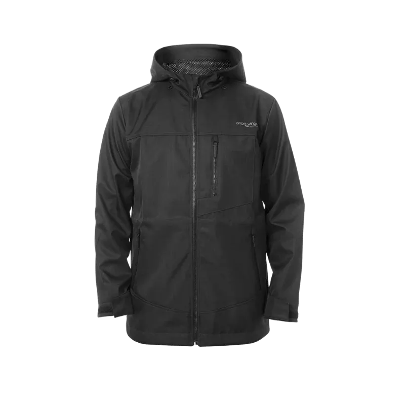 Angel Wings Softshell Babywearing Jacket Black for Men
