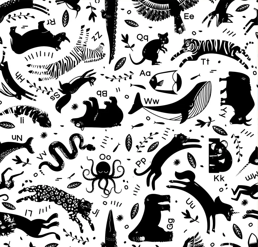 Animal Alphabet Family PACMAT Picnic Blanket