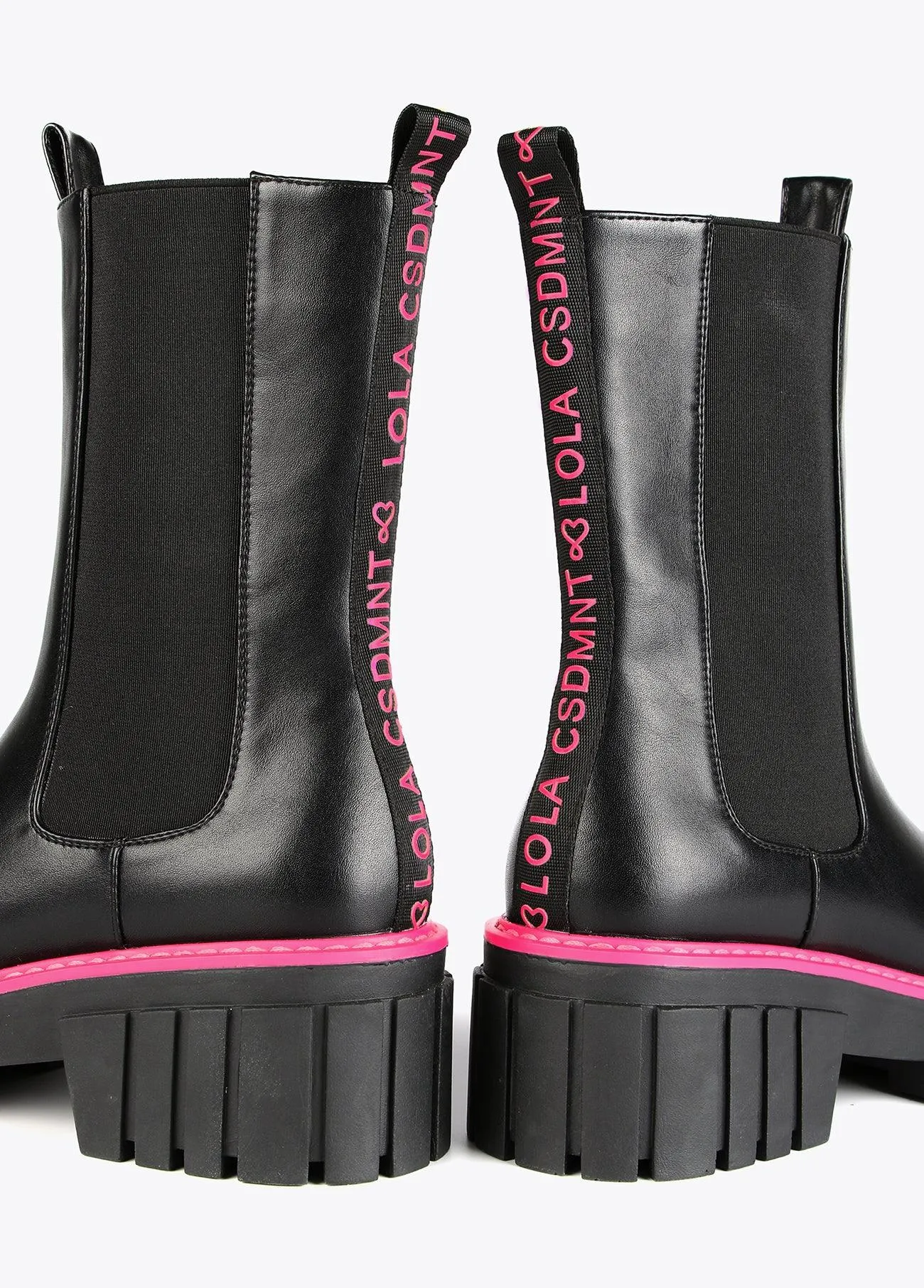 Ankle boots with two-tone soles