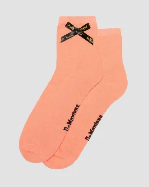 Ankle Bow Organic Cotton Blend Socks