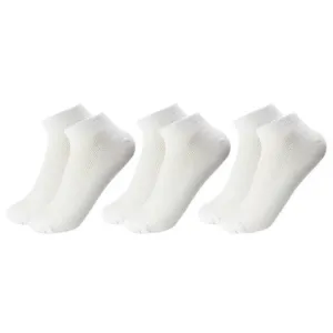 Ankle Socks for Women, 3 Pack, White