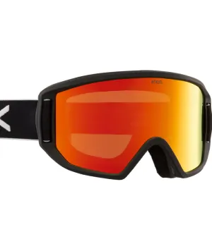 Anon Kids' Relapse Jr. MFI Goggle - Black/Red Solex   Face Mask 2023