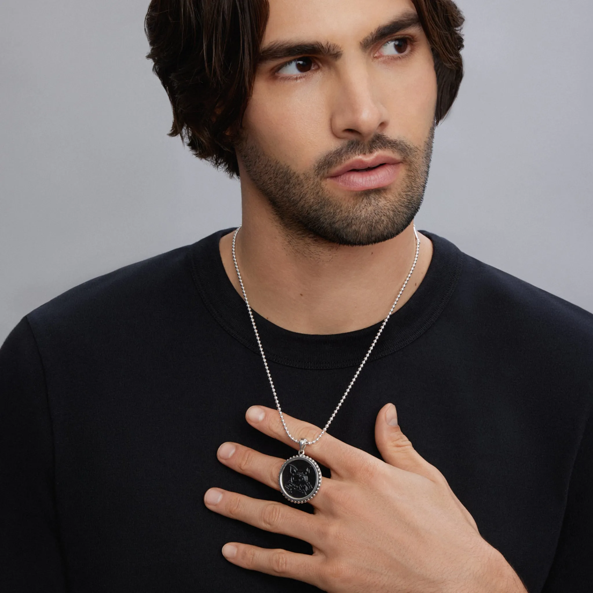 Anthem Black Agate Krunch Amulet
