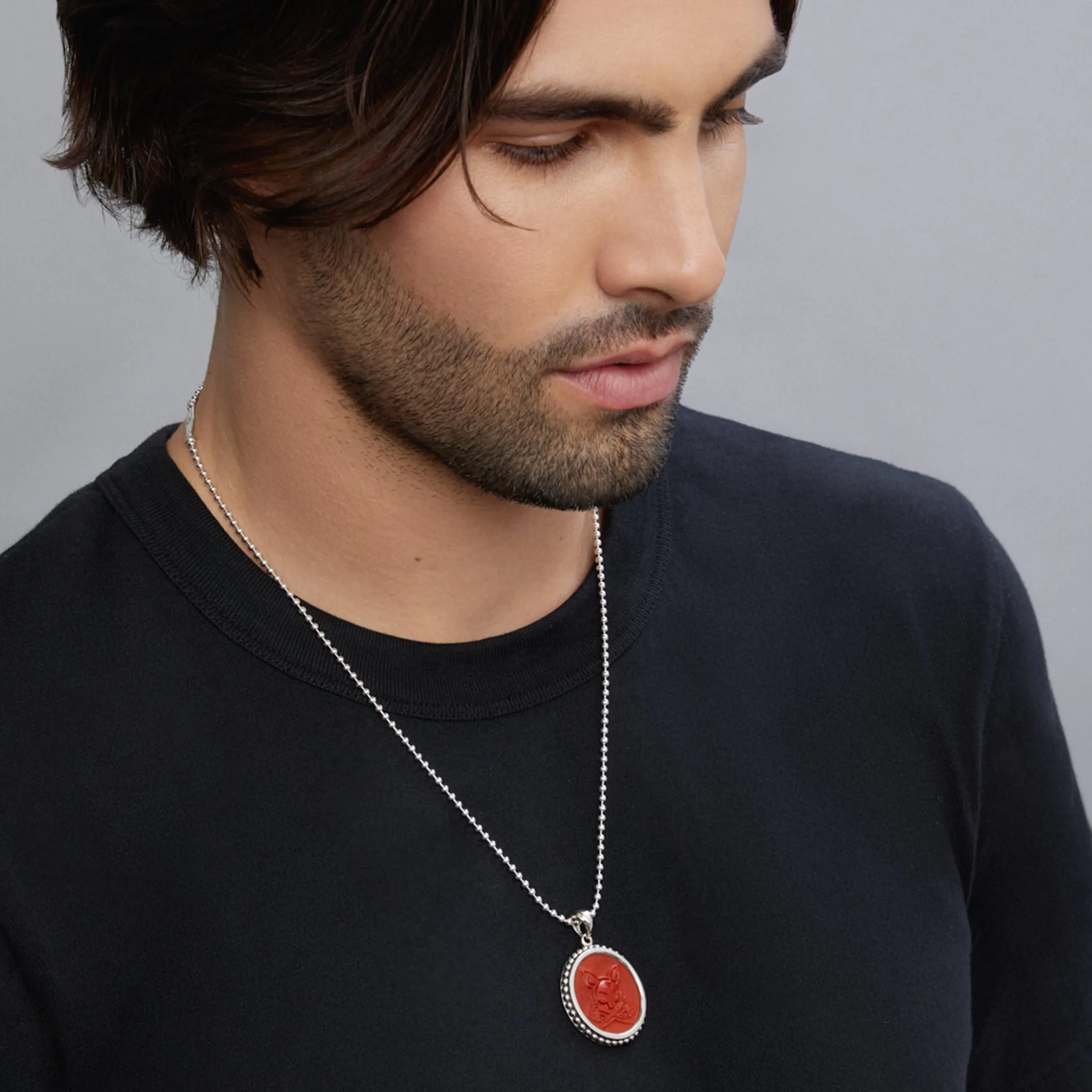 Anthem Red Jasper Krunch Amulet