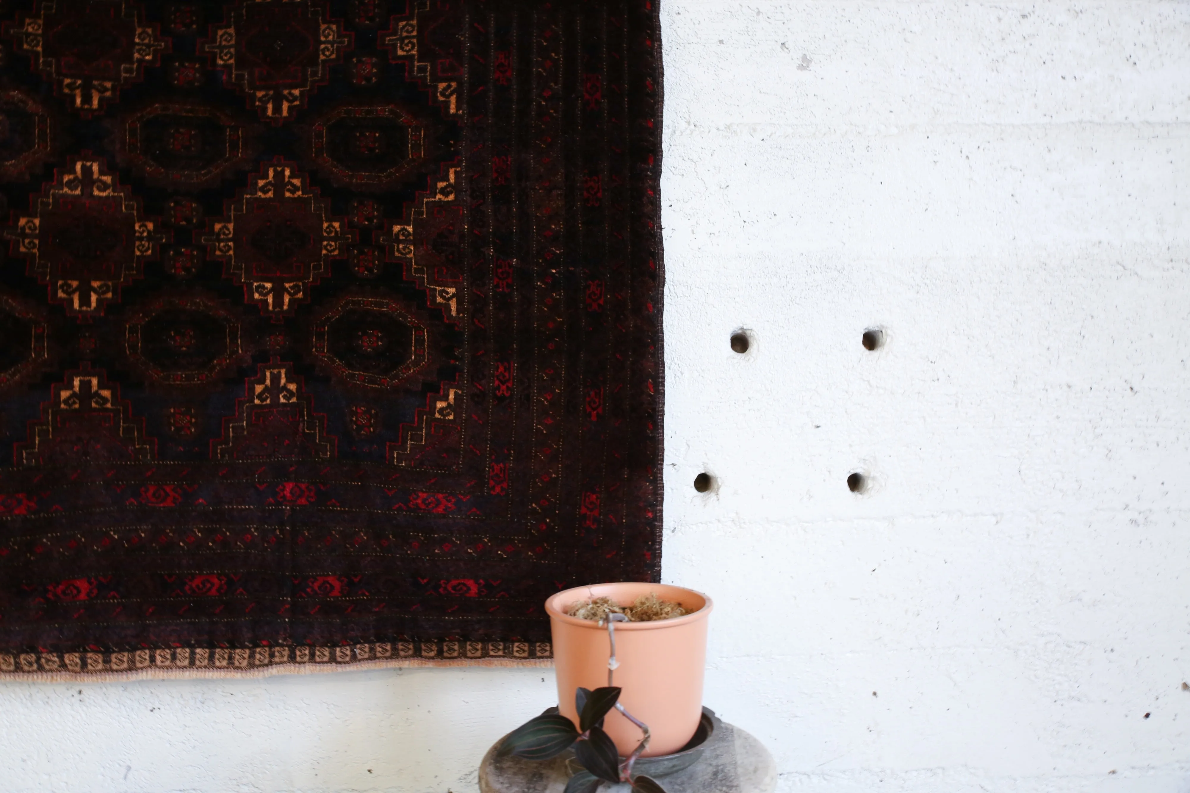 Antique Timurid Baluch Rug 4ftx6.9ft