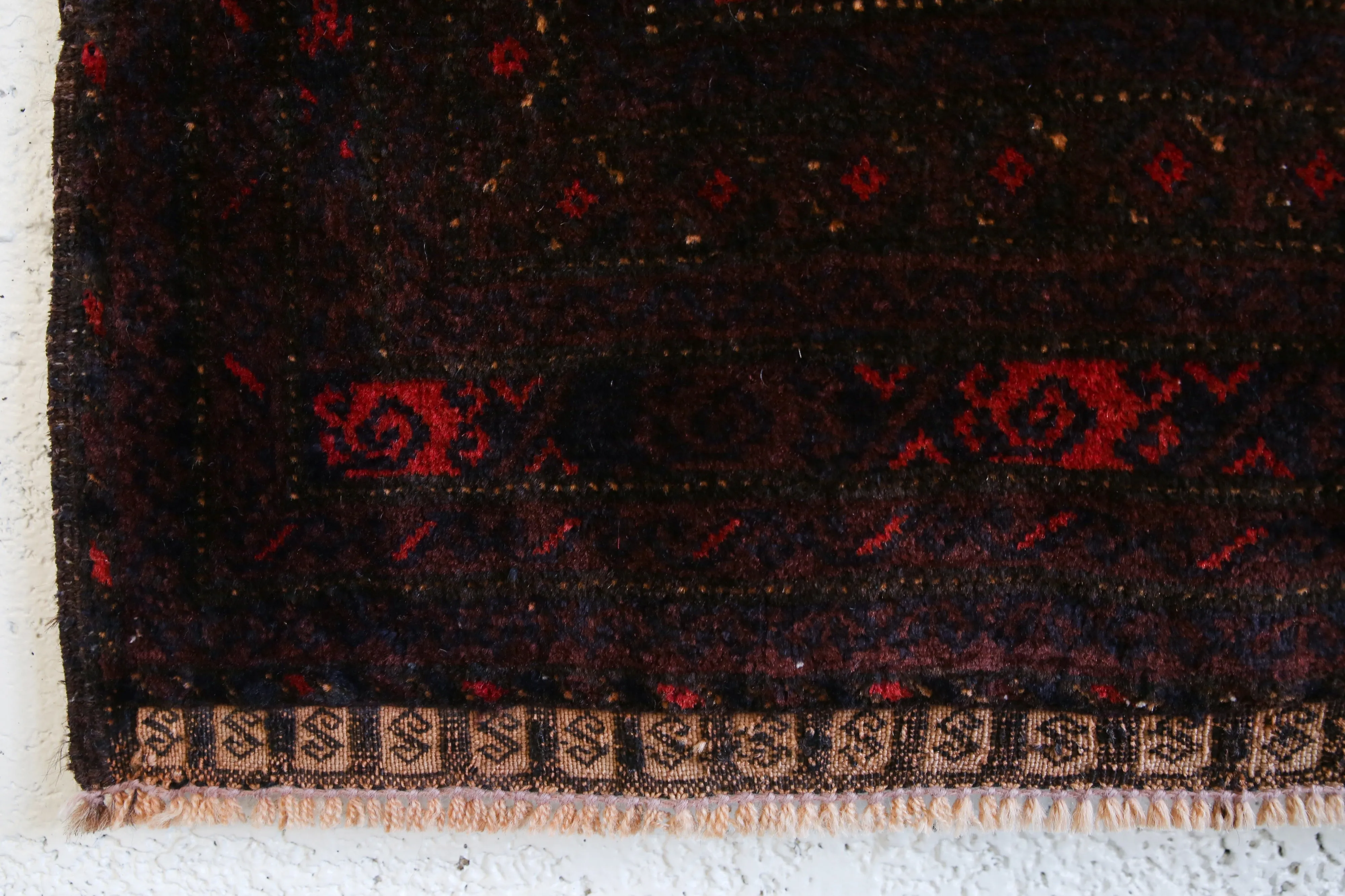 Antique Timurid Baluch Rug 4ftx6.9ft