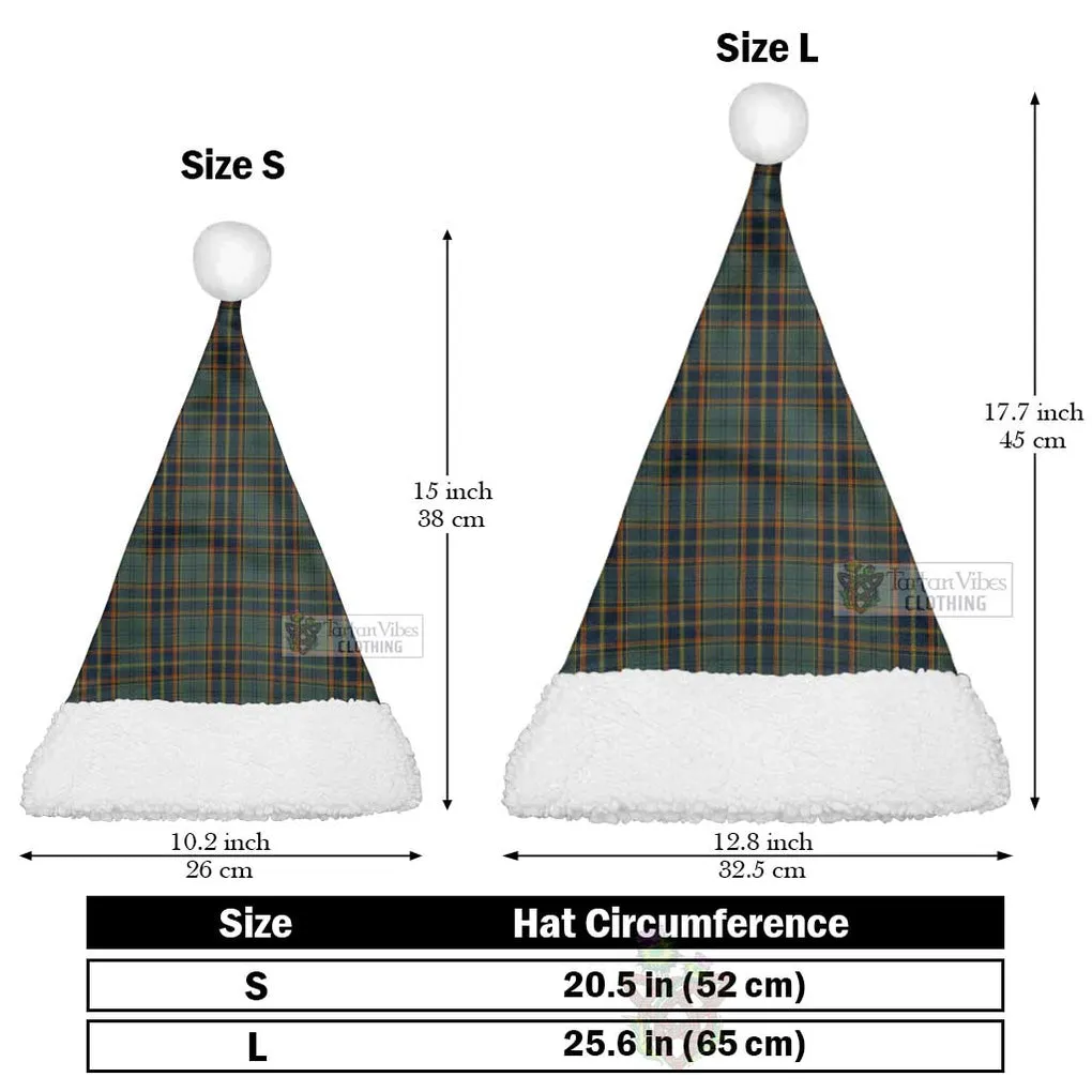Antrim County Ireland Tartan Christmas Santa Hats