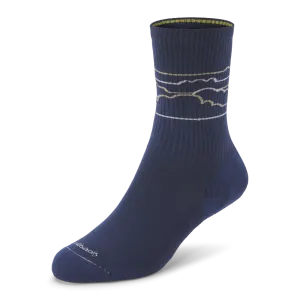 Anytime Crew Sock - Deep Navy/Rugged Beige (Medium Grey) - Cloudstripe