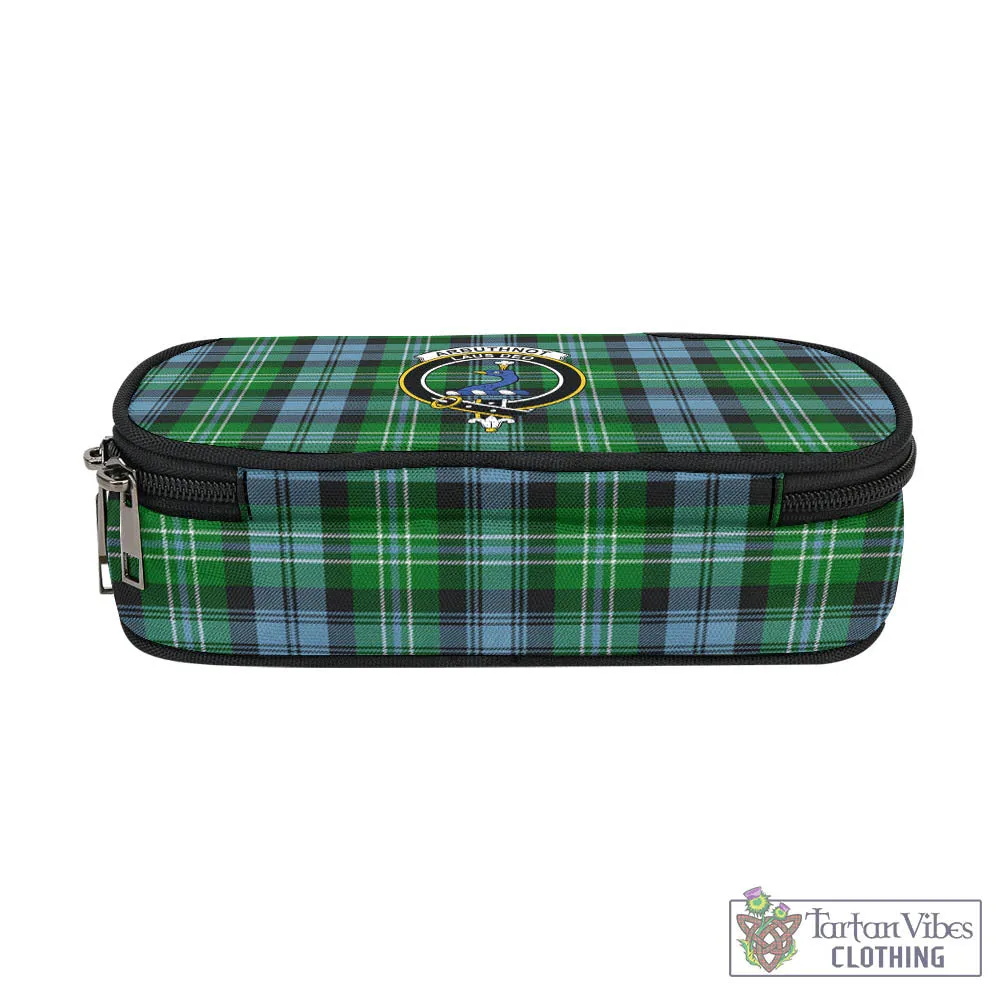Arbuthnot Ancient Tartan Pen and Pencil Case with Family Crest