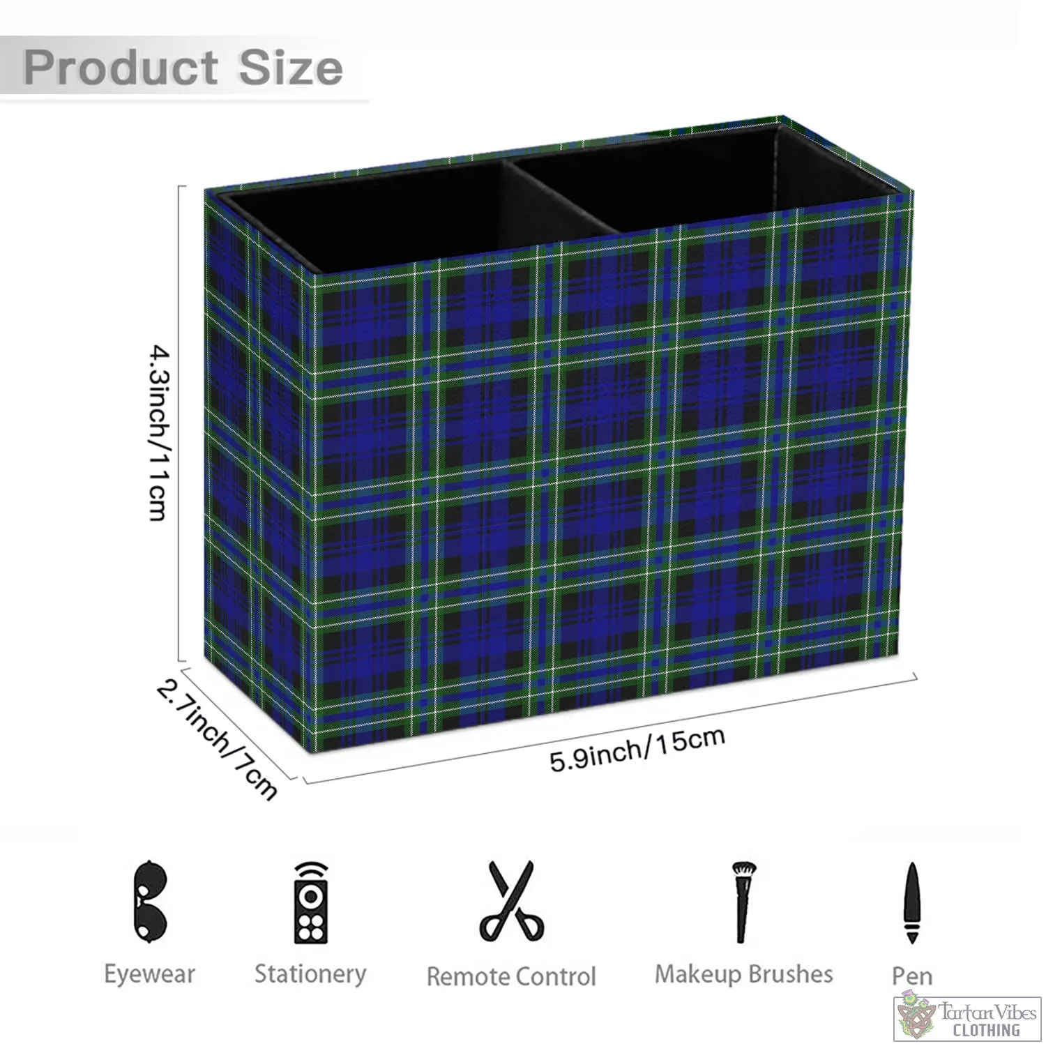 Arbuthnot Modern Tartan Pen Holder