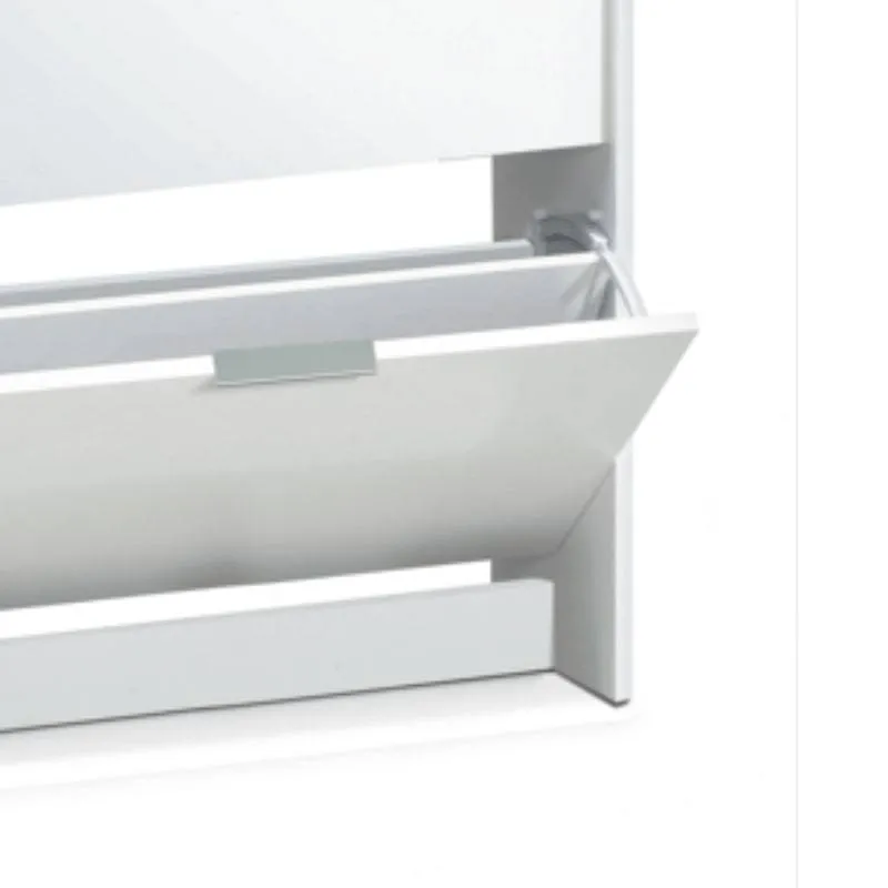 Arctic High Gloss White Shoe Cabinet w/ 3 Doors