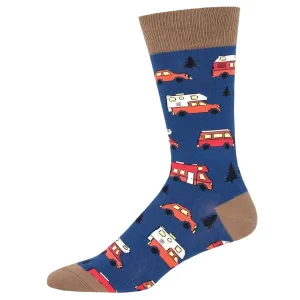 Are We There Yet? Men's Crew Sock (Adult Large - Men's Shoe Sizes 8-12)