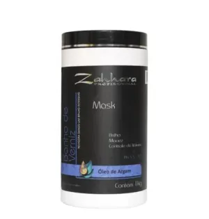 Argan Oil Brightness Softness Volume Control Vernish Bath Mask 1Kg - Zahhara