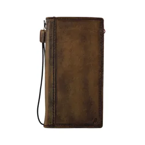 ARICHI Premium Brown polish Leather Case for Google Pixel 4–9 Pro XL | Handmade Genuine Leather Wallet Cover