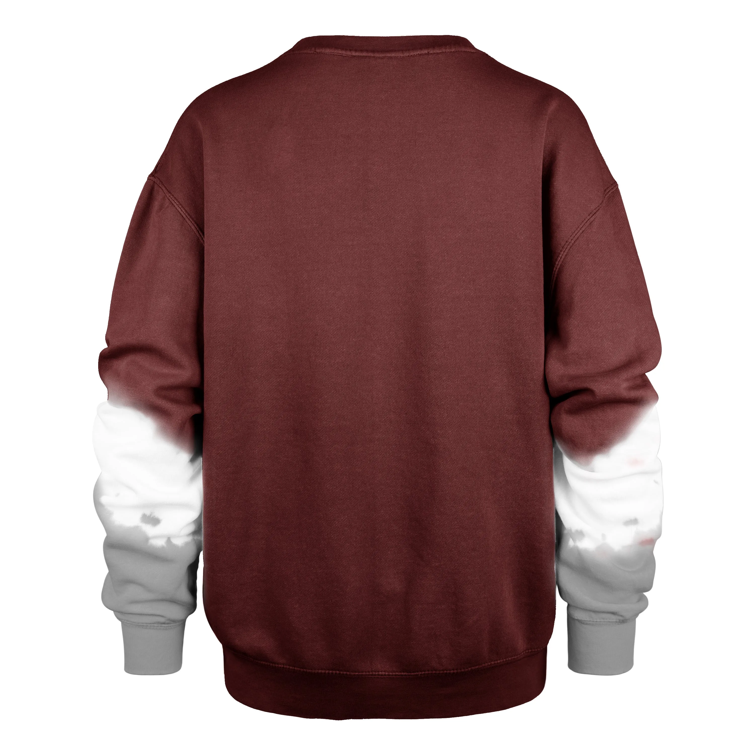 ARKANSAS RAZORBACKS VINTAGE SLEEVE DYE '47 BOYFRIEND CREW WOMENS