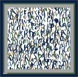 Armine Nudle Designer Silk Scarf #31