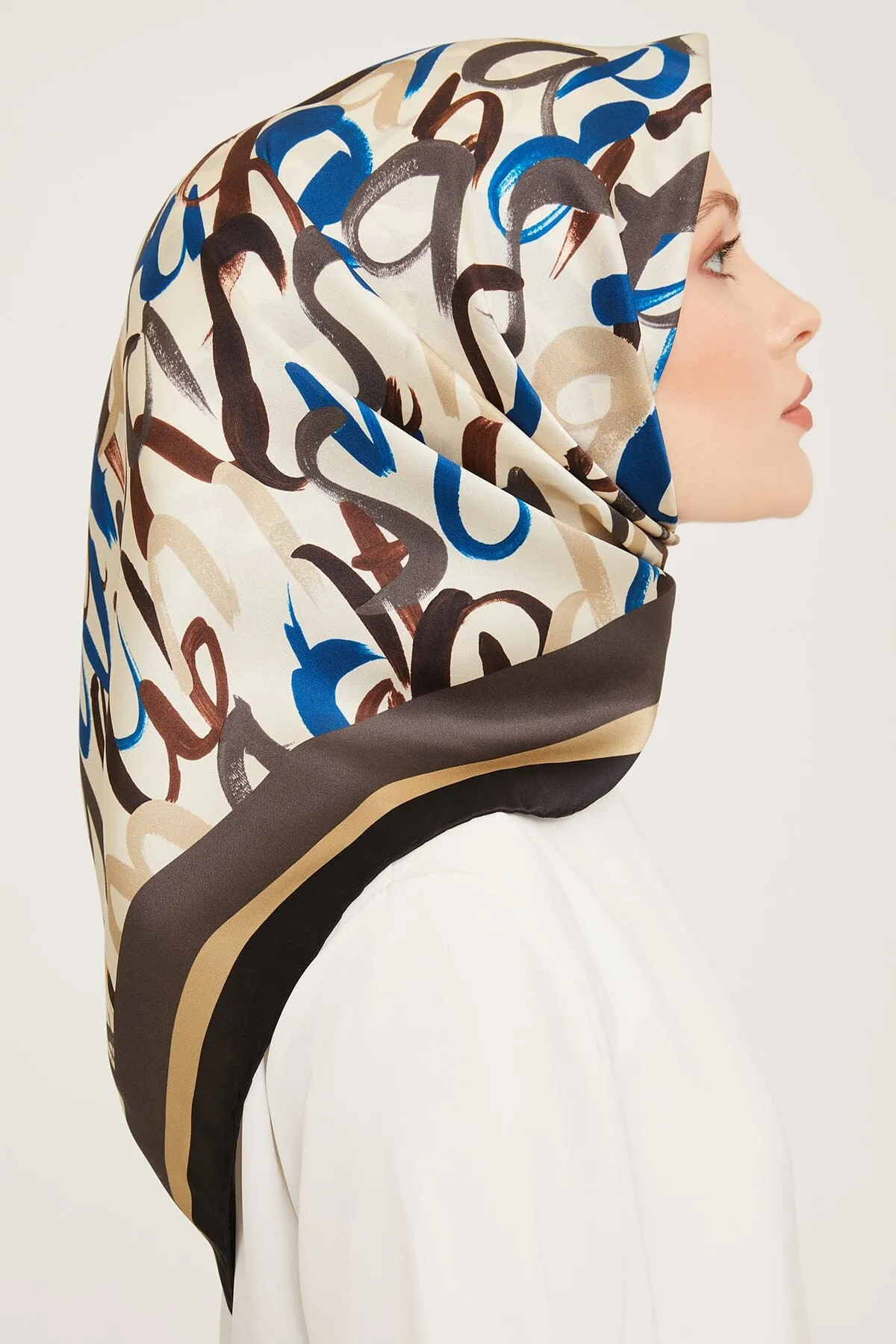 Armine Nudle Designer Silk Scarf #39