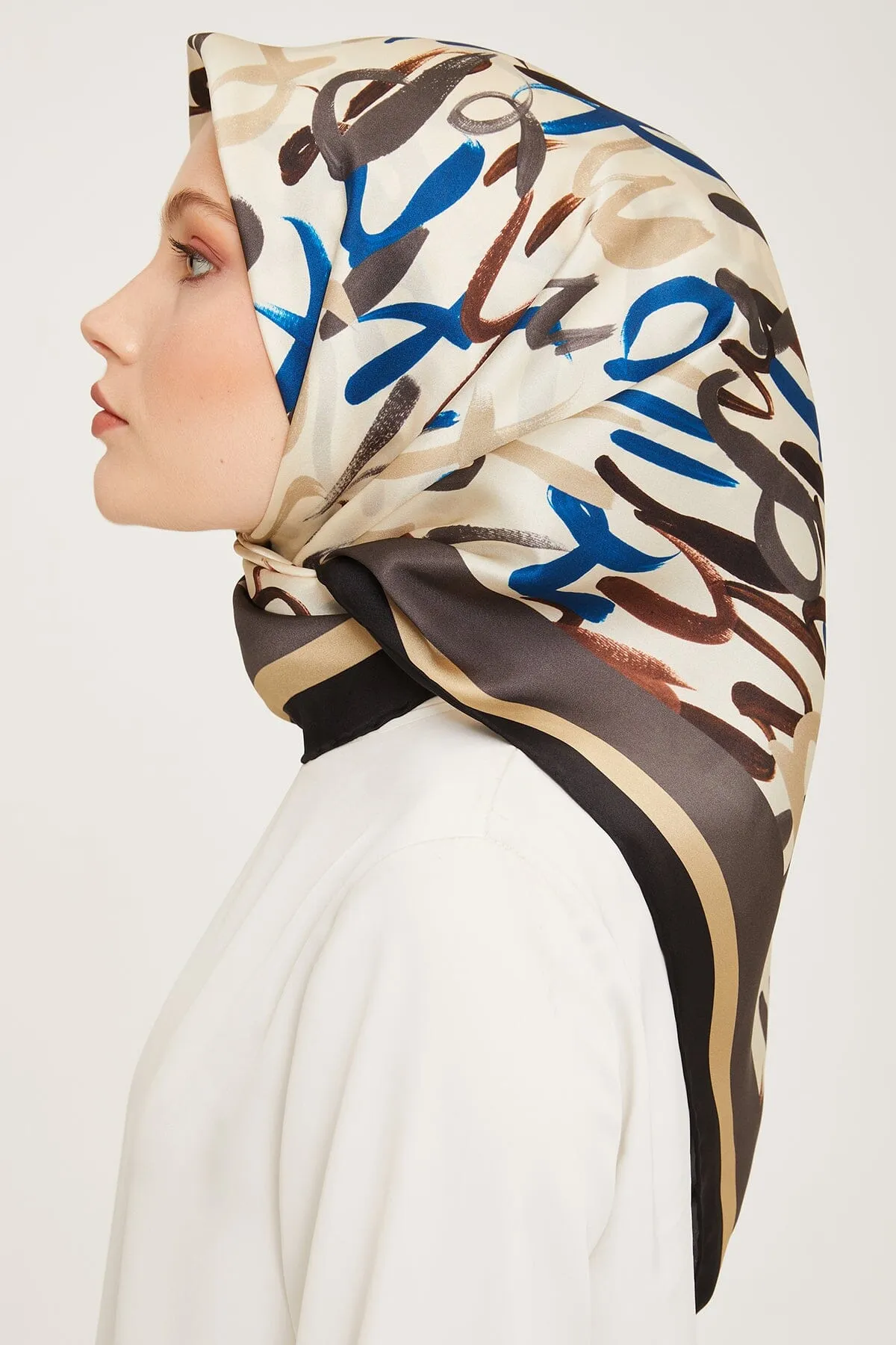 Armine Nudle Designer Silk Scarf #39