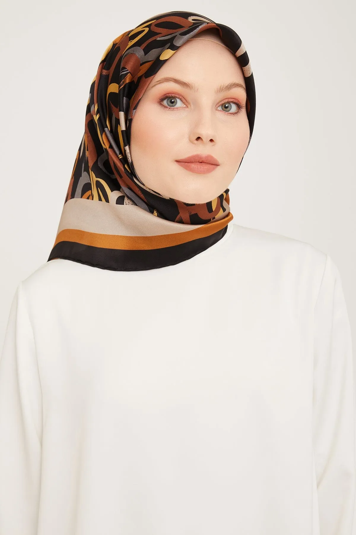 Armine Nudle Designer Silk Scarf #5
