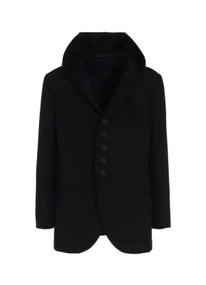 ARMY GABARDINE HOODED TAB JACKET
