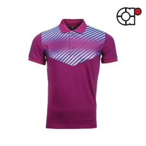 ARORA SHORT SLEEVE SUBLIMATION COTTON POLO (PURPLE)