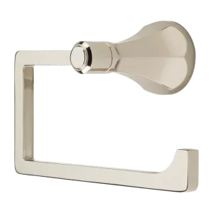 Arterra 6.41" Square J-Hook Towel Ring in Polished Nickel