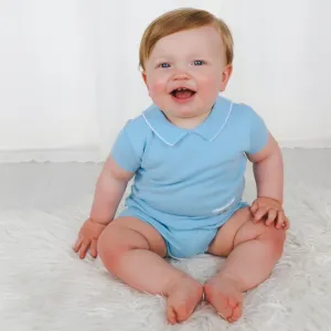 Artesania Granlei Boys Sky Blue Top & Shorts Set