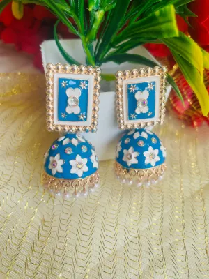 ARTHI AQUA JHUMKIS