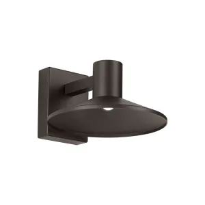 Ash 10 In. LED Lo-Output Outdoor Wall Sconce 381 Lumens 2700K Button Photocontrol Surge Protection Bronze Finish Clear Lens