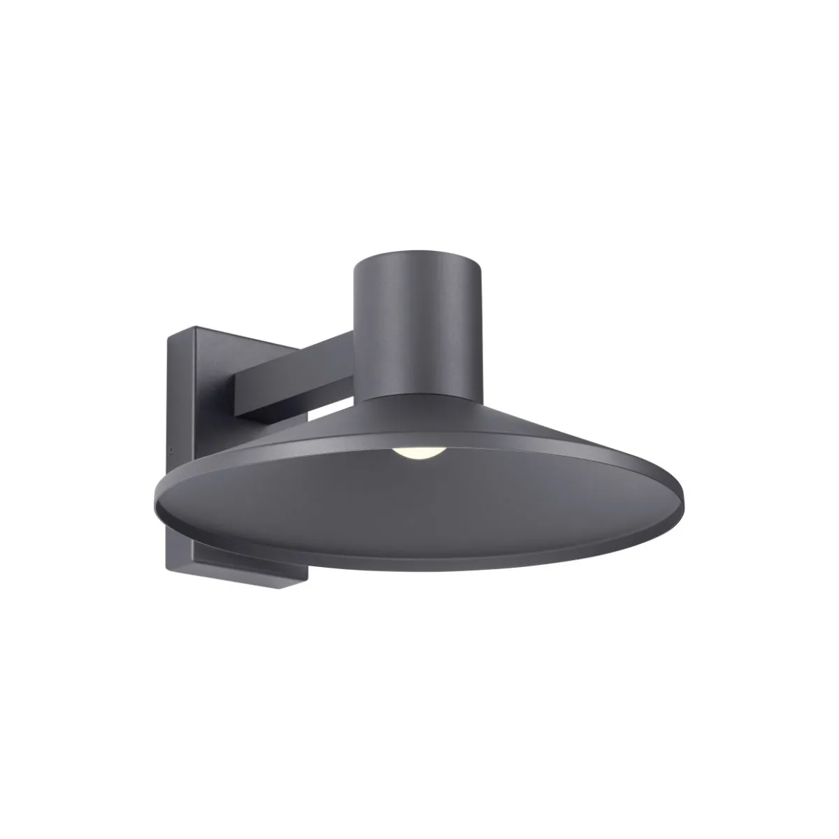 Ash 16 In. LED Outdoor Wall Sconce 567 Lumens 2700K Button Photocontrol Gray Finish