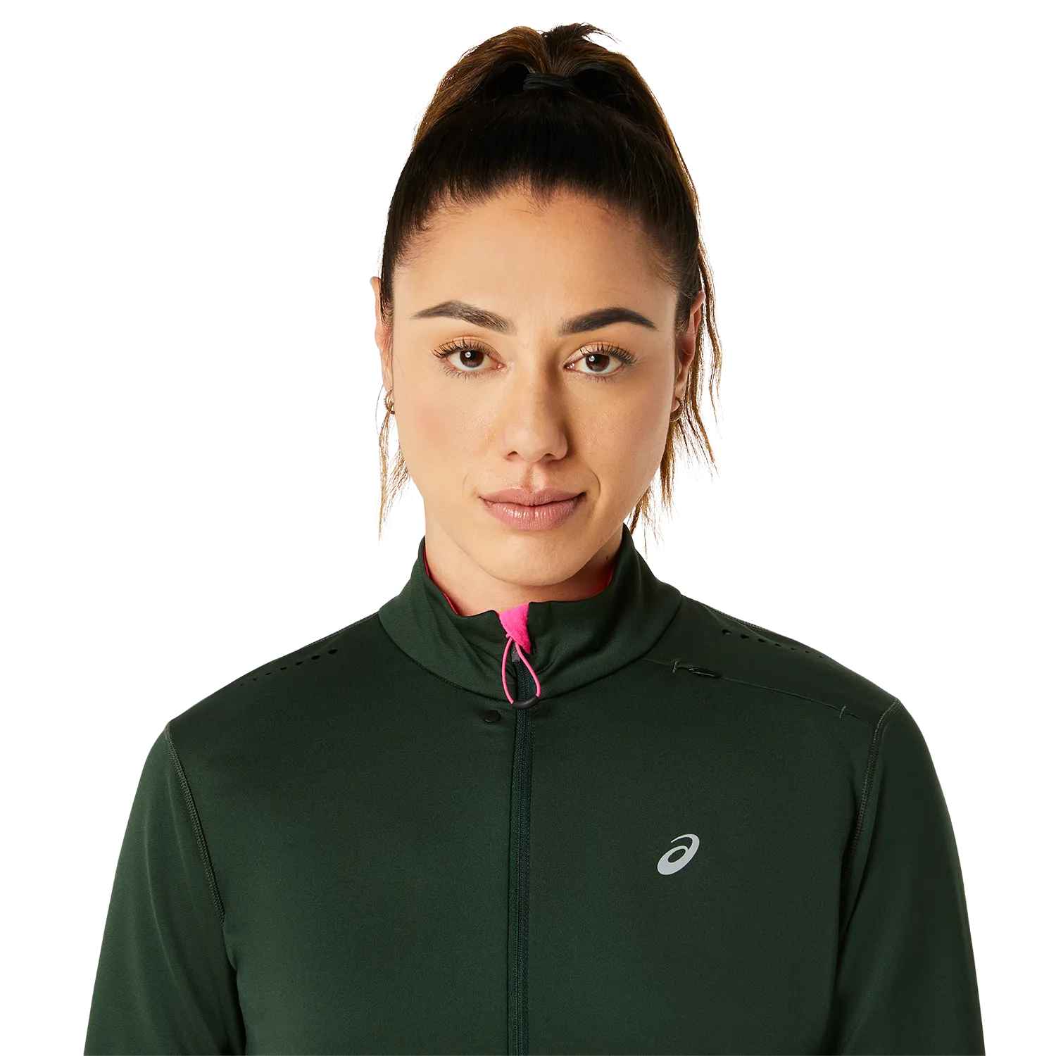 Asics Women&#x27;s Winter Run 1/2 Zip Mid Layer Rain Forest/Cedar Green | Buy Asics Women&#x27;s Winter Run 1/2 Zip Mid Layer Rain Forest/Cedar Green here | Outnorth
