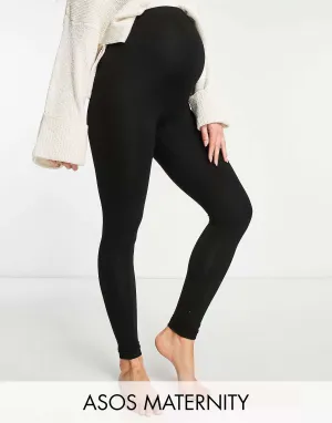 ASOS DESIGN Maternity Black Leggings Set 2 - BLACK