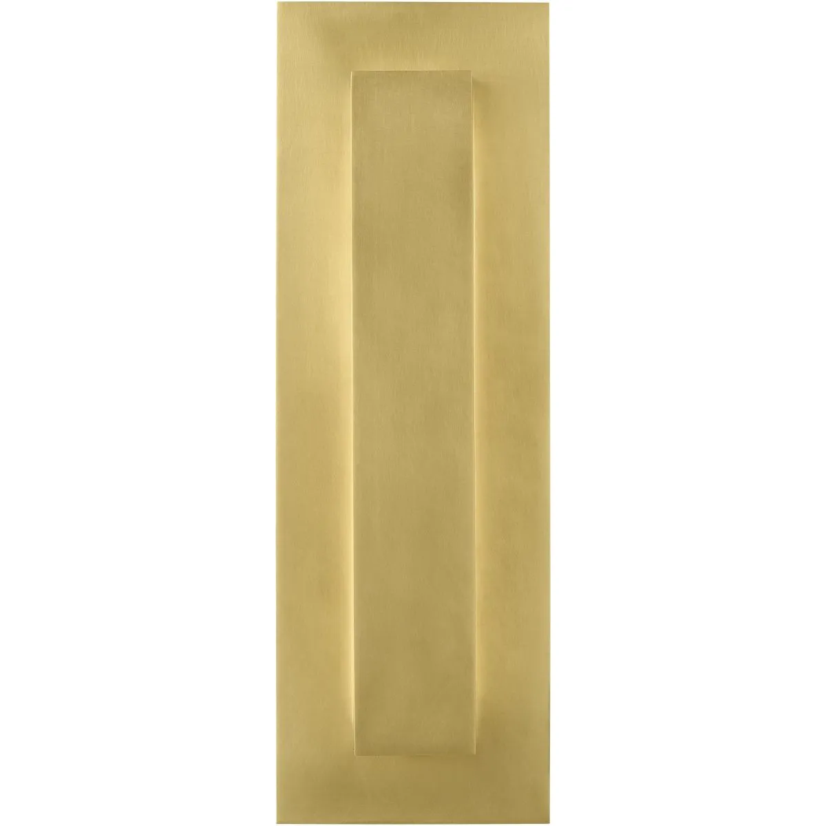 Aspen 15 In. LED Outdoor Wall Sconce with Surge Protection Natural Brass Finish
