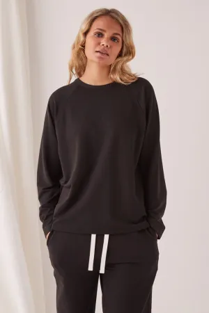 Assembly Label - Kin Fleece Top - Black