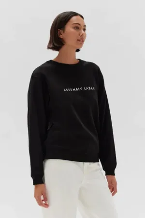 Assembly Label - The Logo Fleece - True Black/White