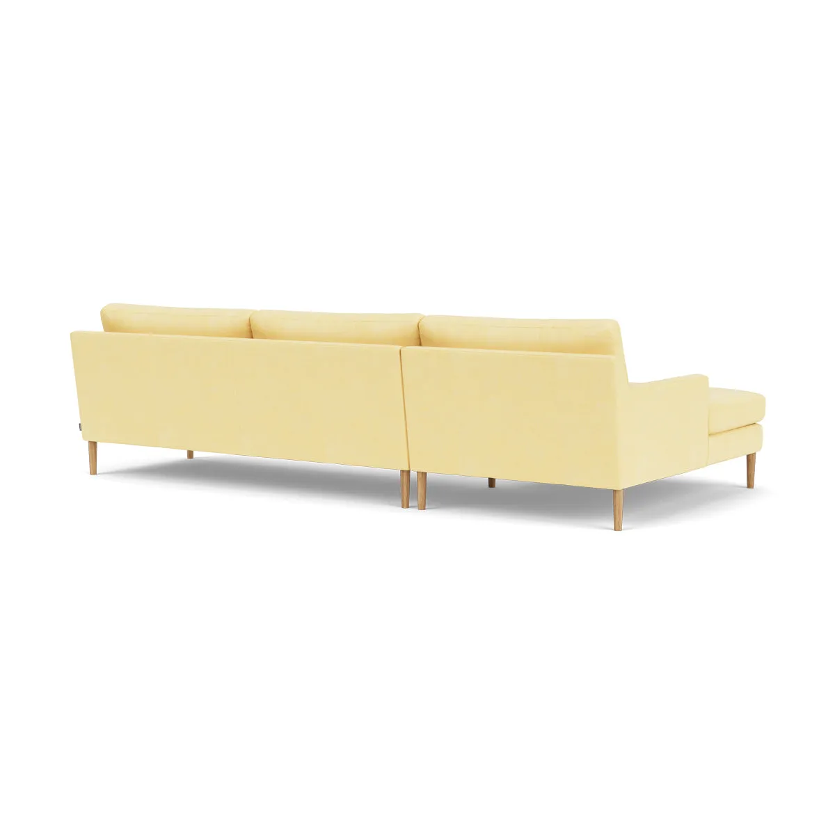 Astha Fabric Left Chaise Sofa (Oak, Sun)