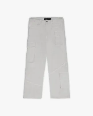 ASYMETRICAL CARGOPANTS LIGHT GREY