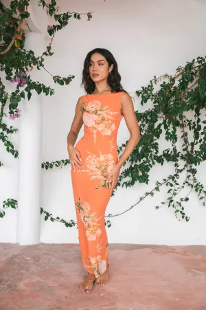 AUDREY MIDI DRESS - MAGNOLIA