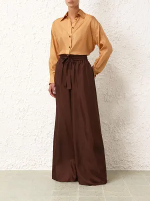 August Relaxed Silk Trousers