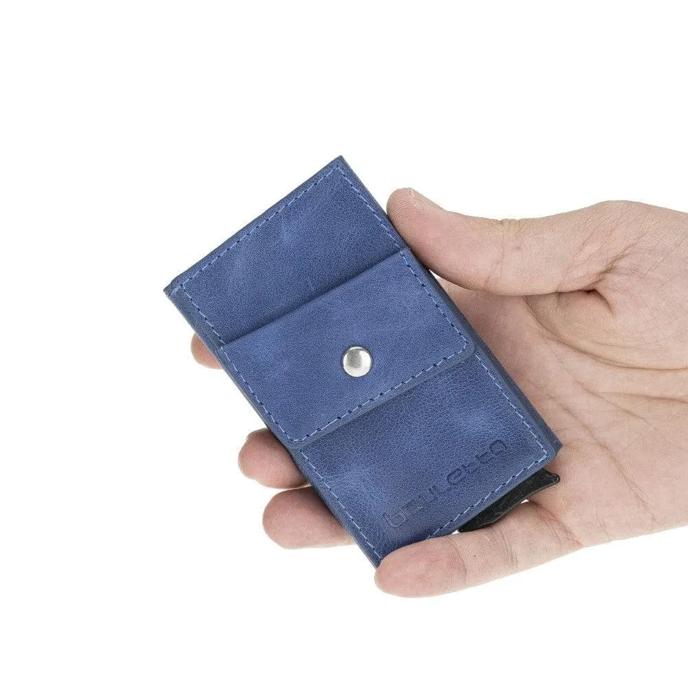 Austin Leather Mechanical Coin Card Holder