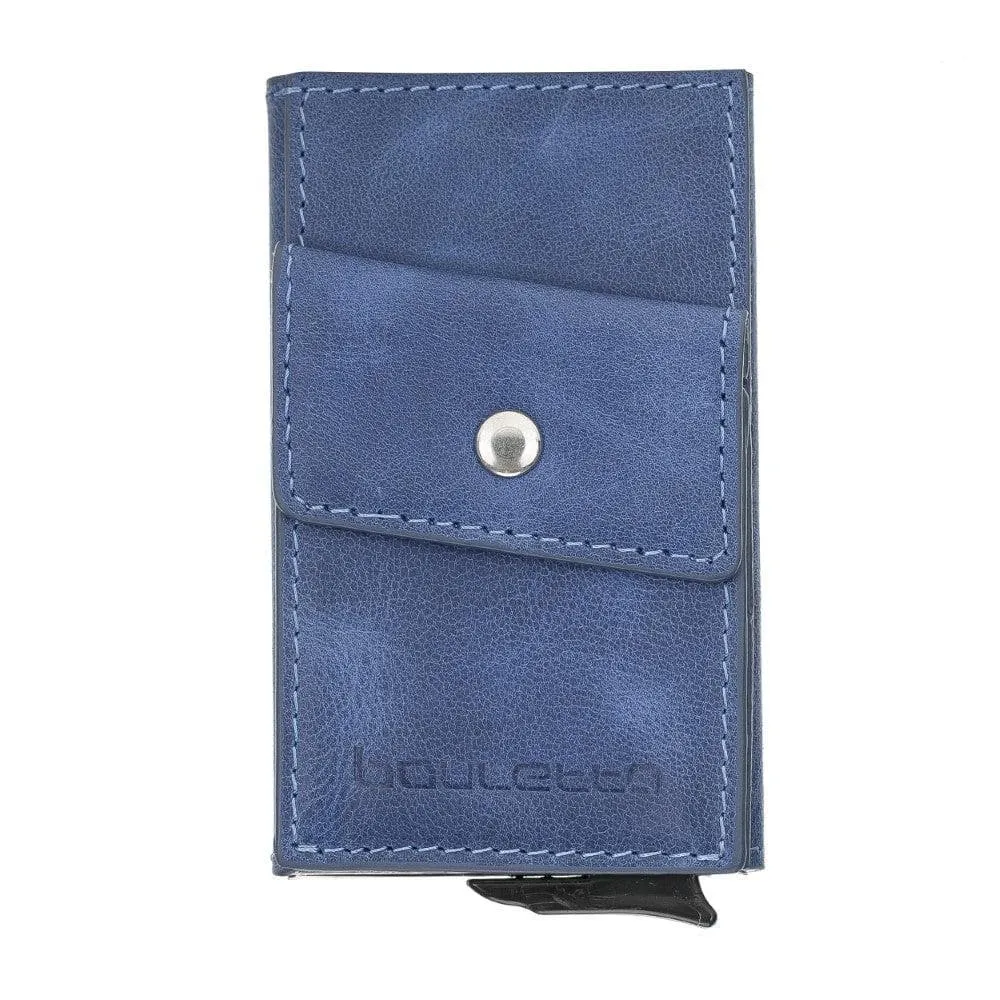 Austin Leather Mechanical Coin Card Holder