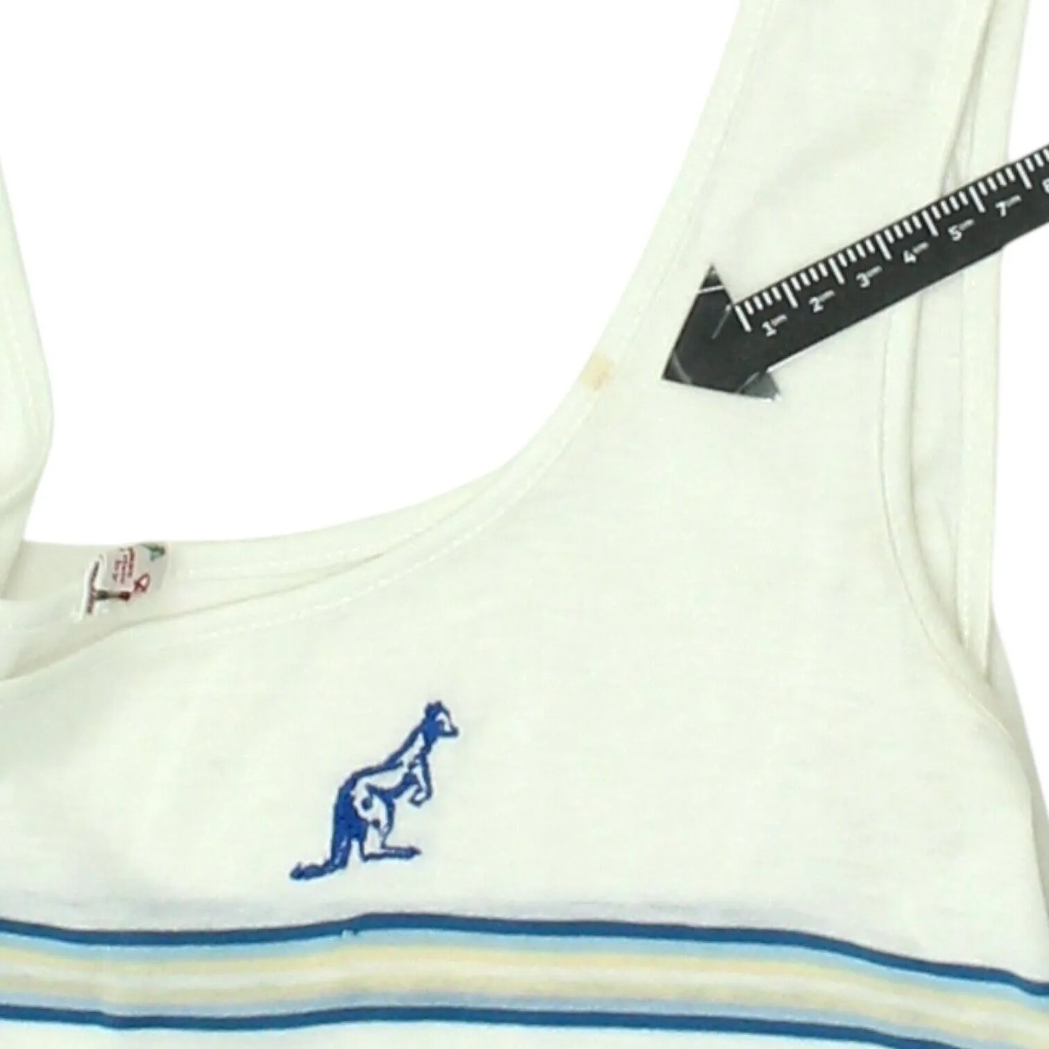 Australian L'Alpina Womens White Vest Tank Top | Vintage 90s Designer Sportswear