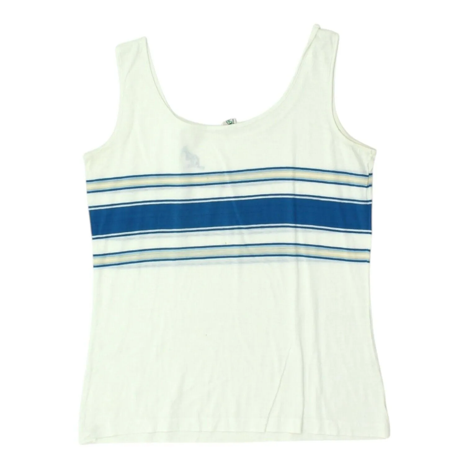 Australian L'Alpina Womens White Vest Tank Top | Vintage 90s Designer Sportswear