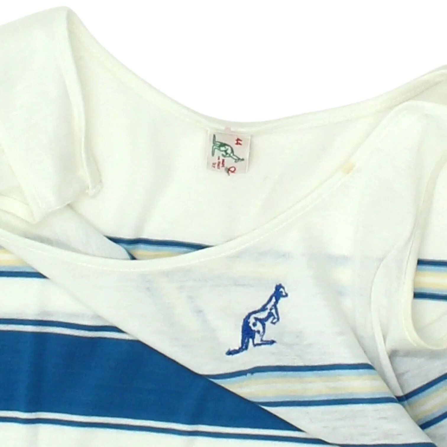 Australian L'Alpina Womens White Vest Tank Top | Vintage 90s Designer Sportswear