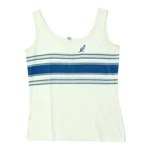 Australian L'Alpina Womens White Vest Tank Top | Vintage 90s Designer Sportswear