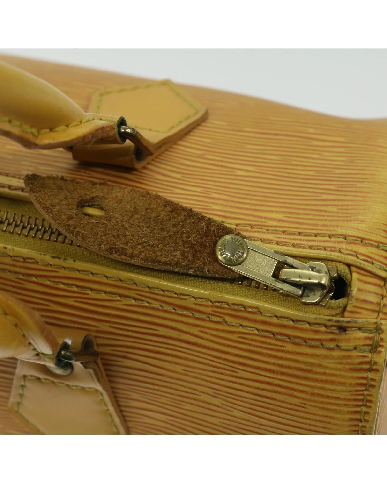 Authentic Epi Speedy 25 Hand Bag in Tassili Yellow