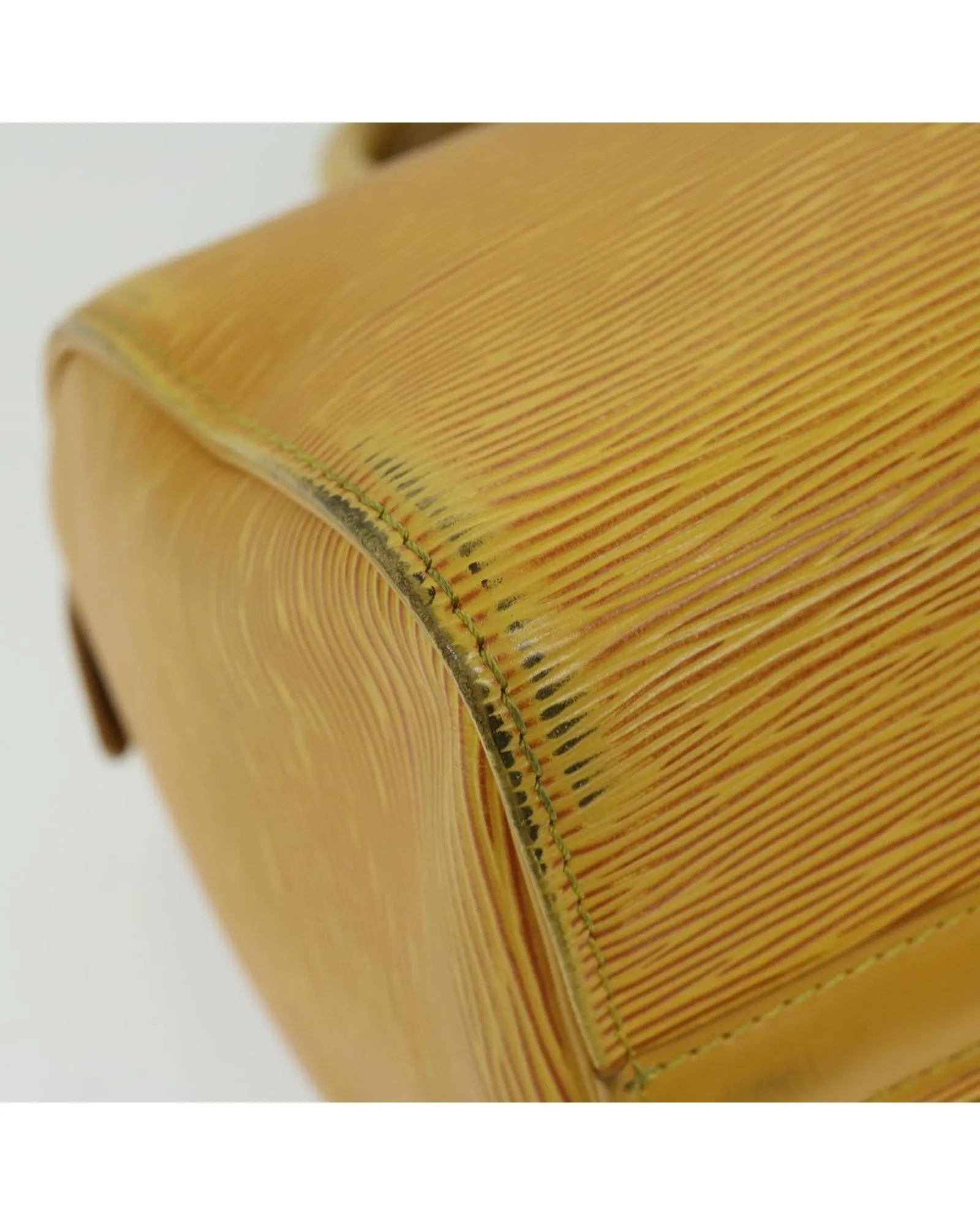 Authentic Epi Speedy 25 Hand Bag in Tassili Yellow