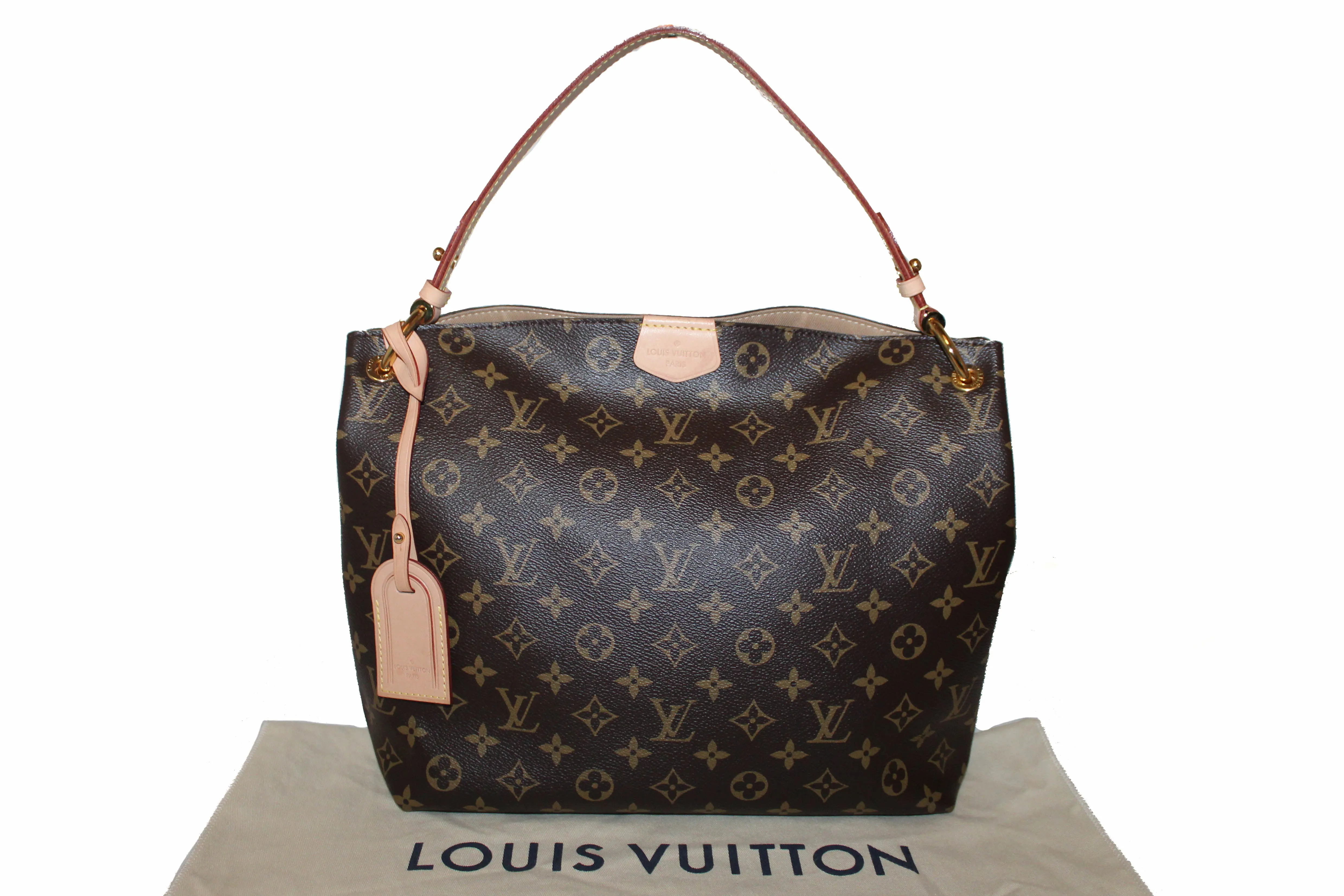 Authentic Louis Vuitton Classic Monogram Canvas Graceful PM Hobo Shoulder Bag