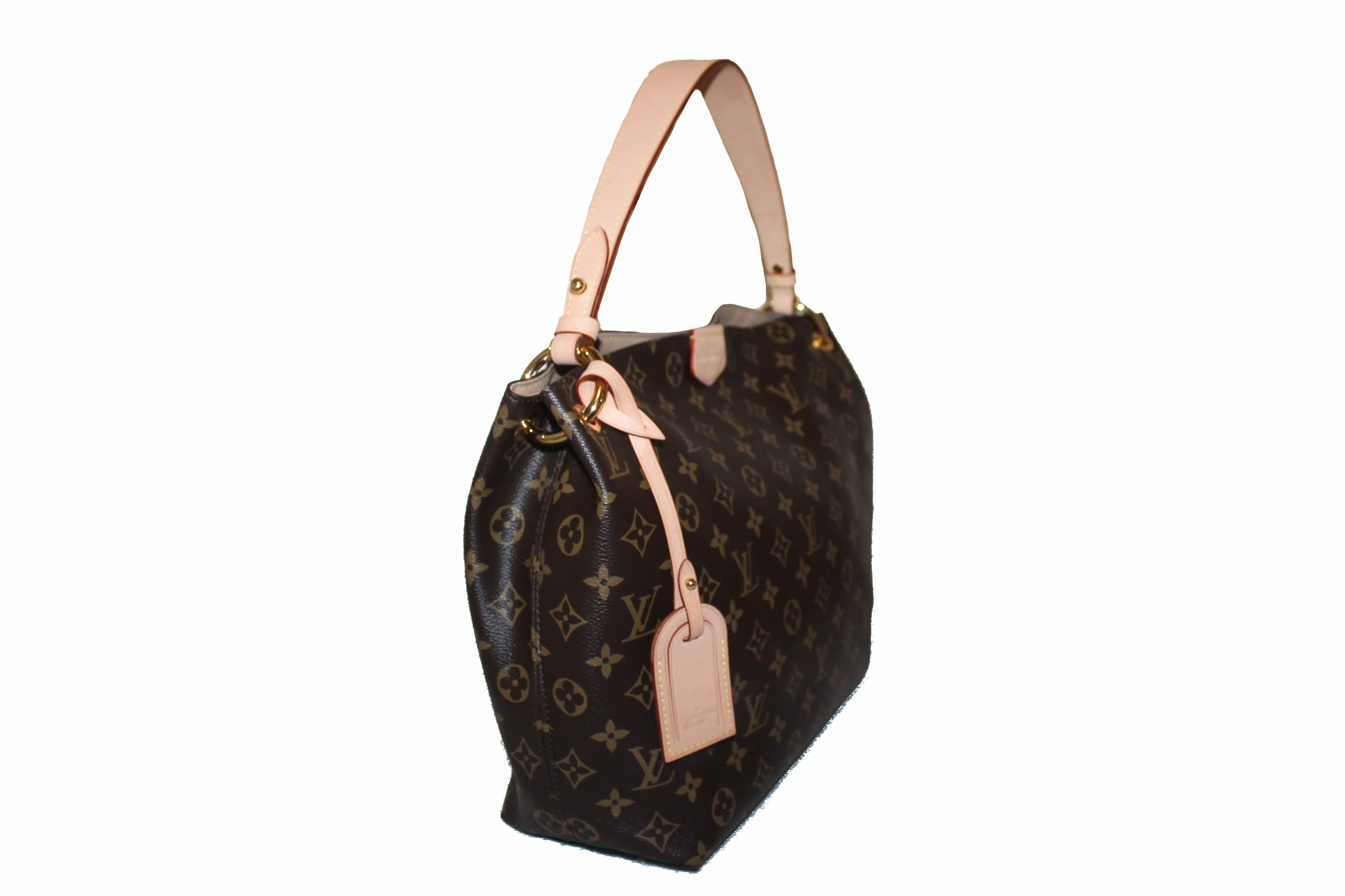 Authentic Louis Vuitton Classic Monogram Canvas Graceful PM Hobo Shoulder Bag