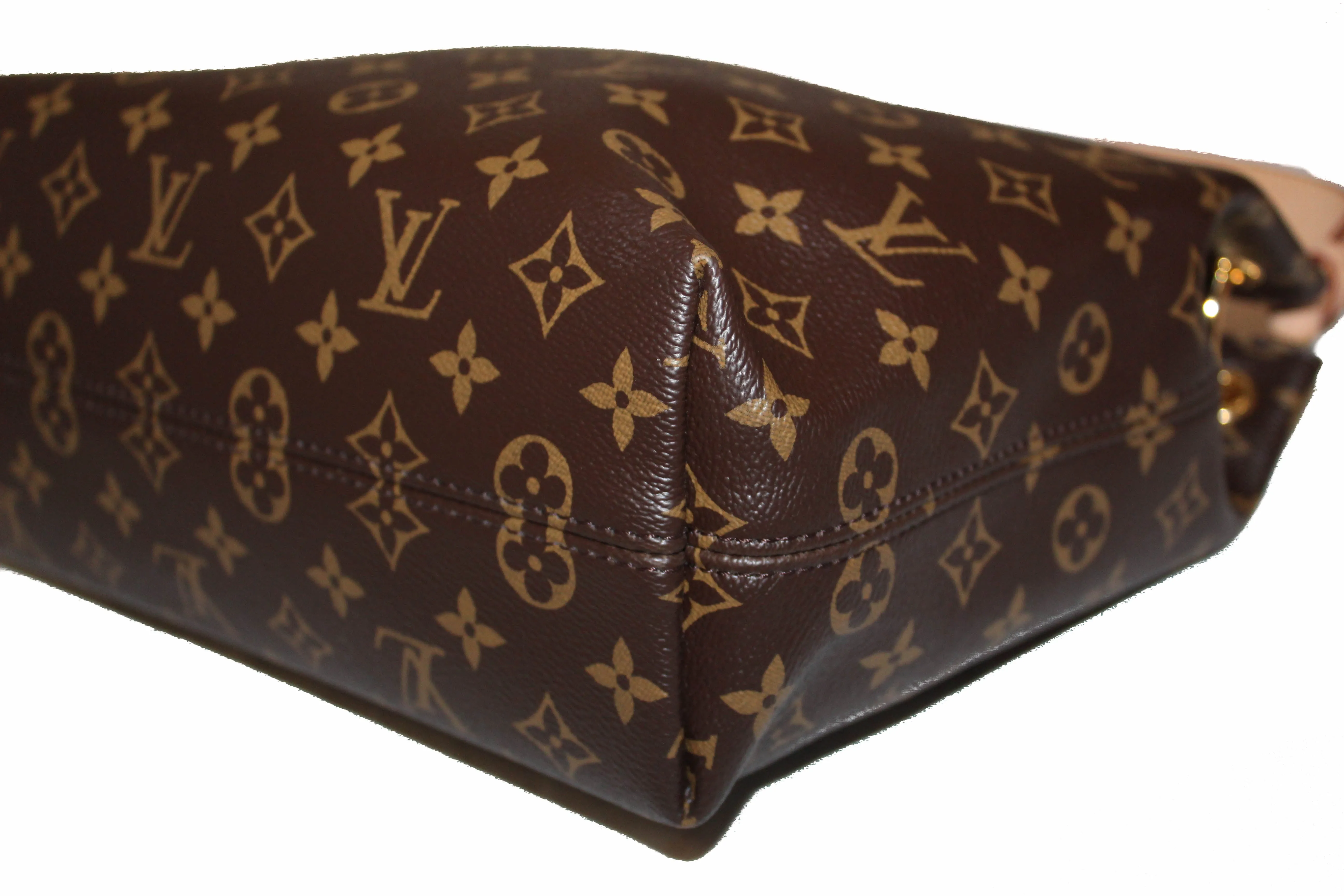 Authentic Louis Vuitton Classic Monogram Canvas Graceful PM Hobo Shoulder Bag